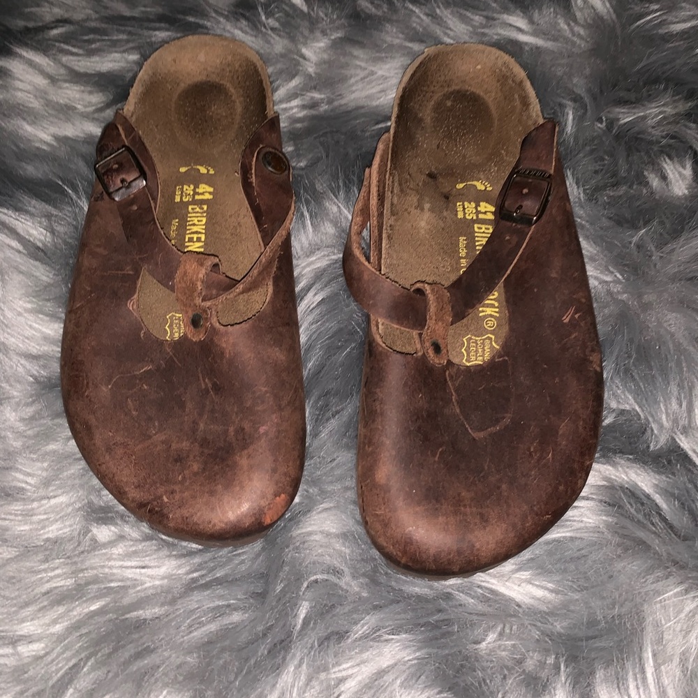 Womens Birkenstock Bern Clog Brown 9.5 preowned